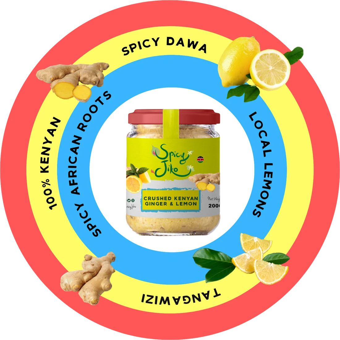 Crushed Kenyan Ginger & Lemon disc