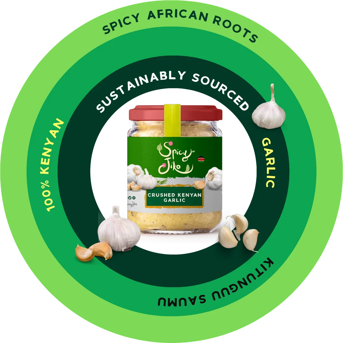 Crushed Kenyan Garlic disc