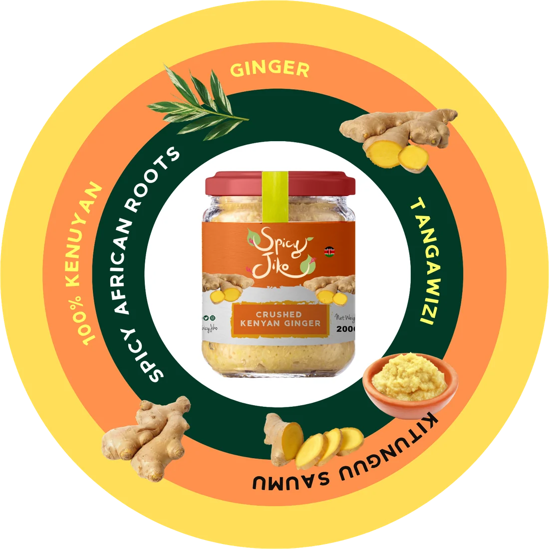 Crushed Kenyan Ginger disc